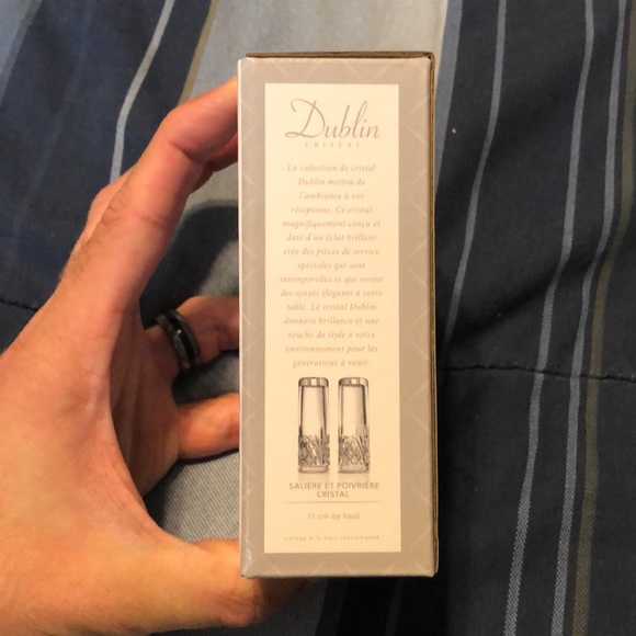 Godinger Dublin Sat and Pepper Shakers Set NIB - Picture 2 of 2